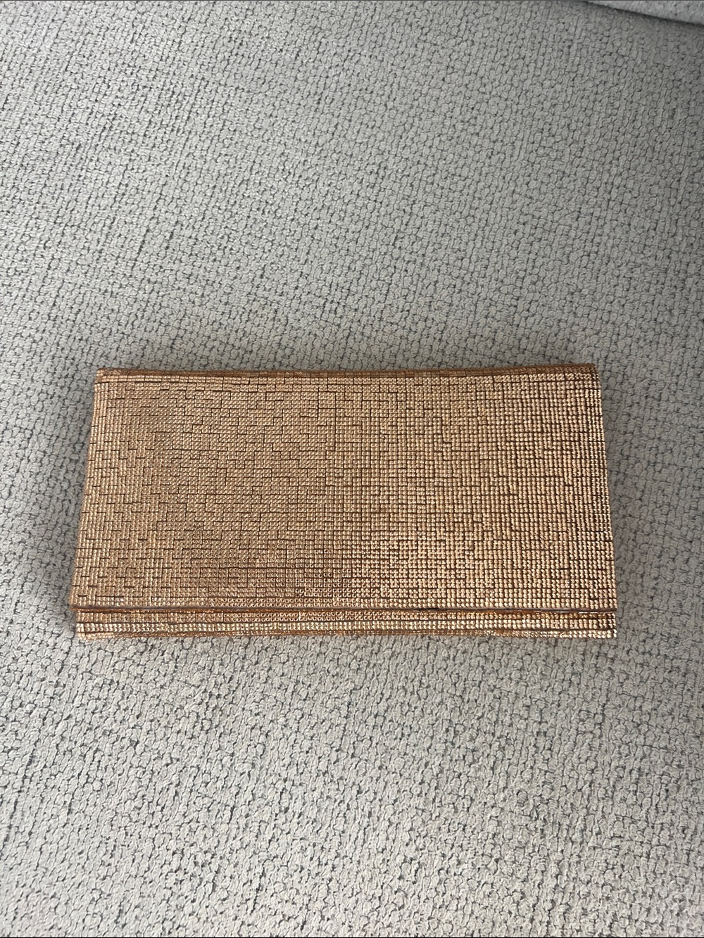 Sondra Roberts Elegant Gold Sequin Clutch Bag